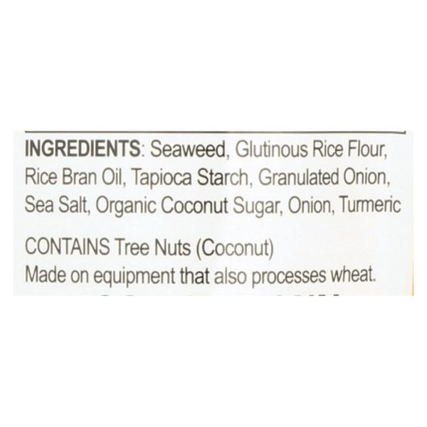 Seasnax Chomperz Onion Crunchy Seaweed Chips  - Case of 8 - 1 OZ - Image 2