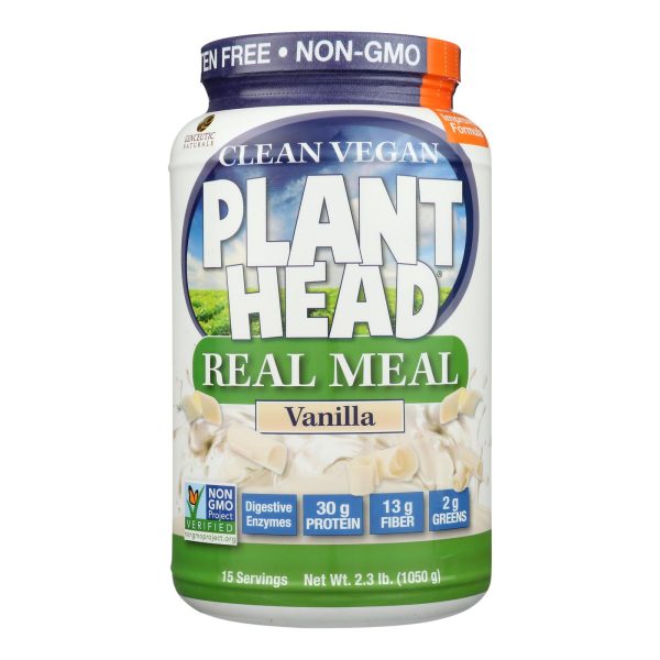 Genceutic Naturals Plant Head Real Meal - Vanilla - 2.3 lb - Image 2