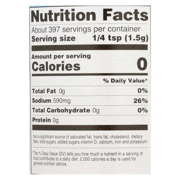 Hain Sea Salt - Case of 8 - 21 oz - Image 2