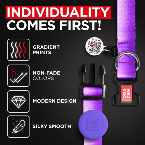 Nylon Dog Collar with Airtag Holder   Adjustable Dog Collar for Large Dogs Small & Medium Dogs   Breakaway Puppy Collars for Large Breed Dogs   Boy & Girl Dog Collars with Durable Plastic Buckle - Image 5