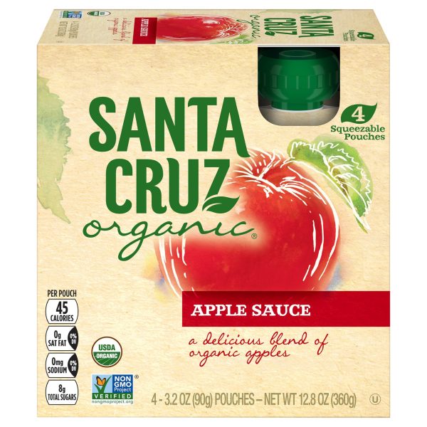 Santa Cruz Organic Apple Sauce - Case of 6 - 3.2 oz. - Image 3