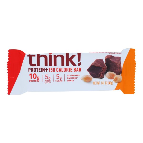 Think Products thinkThin Bar - Lean Protein Fiber - Chocolate Peanut - 1.41 oz - 1 Case - Image 3
