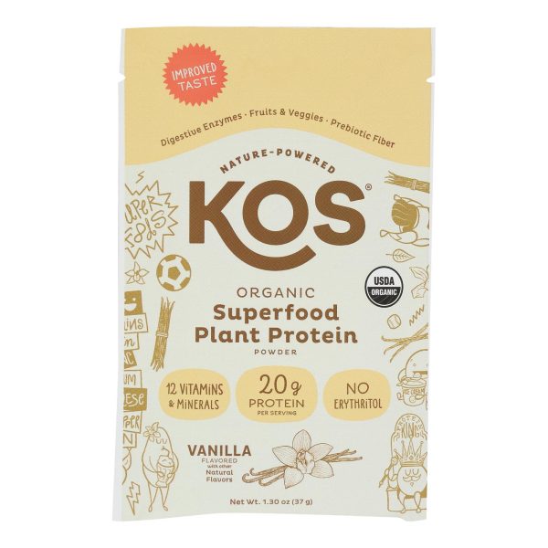Kos - Prtn/pwdr Vanilla Single - Case of 12-1.30 OZ