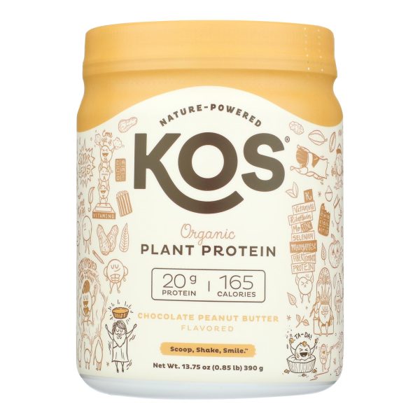 Kos - Protein Powder Chocolate Peanut Butter - 1 Each-13.75 OZ