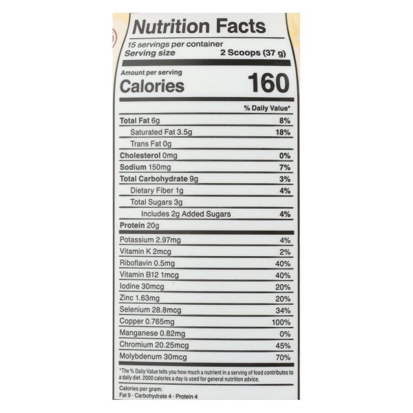 Kos - Protein Pwdr  Vanilla - 1 Each -20.6 OZ - Image 2