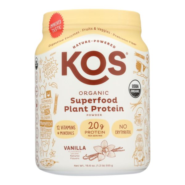 Kos - Protein Pwdr  Vanilla - 1 Each -20.6 OZ - Image 3