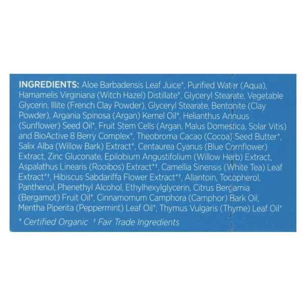 andalou Naturals Instant Clarity Face Mask - Argan Oil & Blue Clay - Case of 6 - 0.28 oz - Image 2