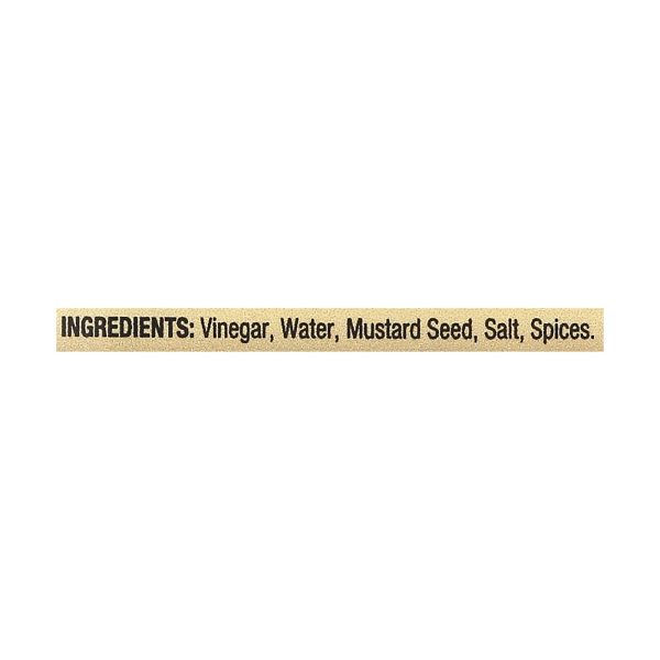 Silver Spring Mustard - Deli Style - Squeeze - Case of 9 - 9.5 oz