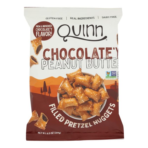 Quinn Popcorn - Pretzels Pbtr&choc Nugget - Case of 8 - 6.5 OZ - Image 2
