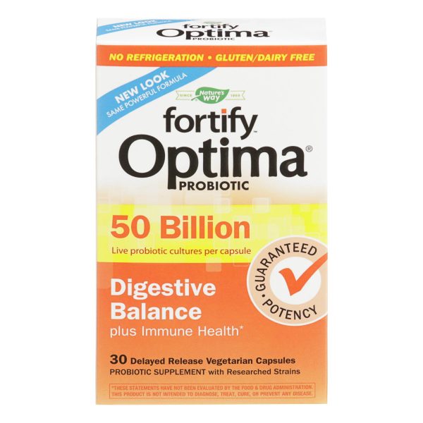 Nature's Way - Primadophilus Optima - Digestive Balance - 50 Billion - 30 Vegetarian Capsules - Image 2