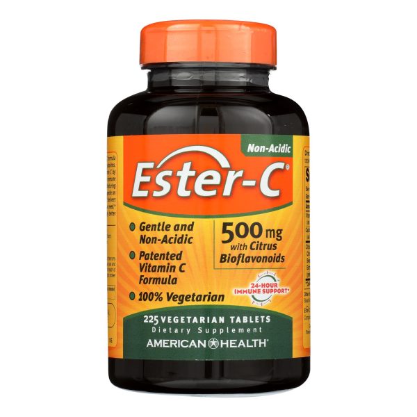 American Health - Ester-C with Citrus Bioflavonoids - 500 mg - 225 Vegetarian Tablets - Image 2