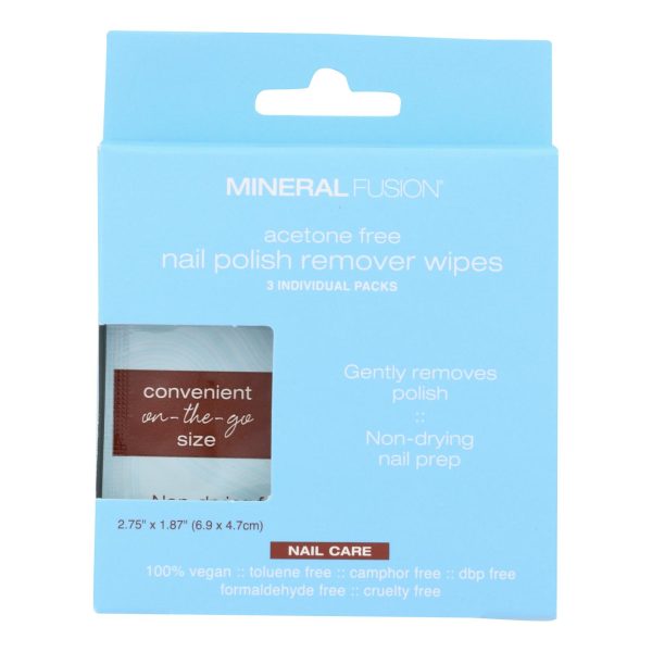 Mineral Fusion - Nail Polish Remover Wipes - Case of 15-3 CT - Image 2