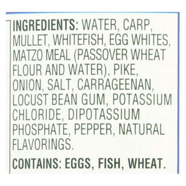 Manischewitz - Gefilte Fish in Jelled Broth - Original - Case of 12 - 24 oz. - Image 2