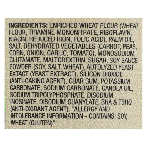 Tradition Instant Noodle Soup - Vegetable Flavor - Case of 12 - 2.29 oz. - Image 2