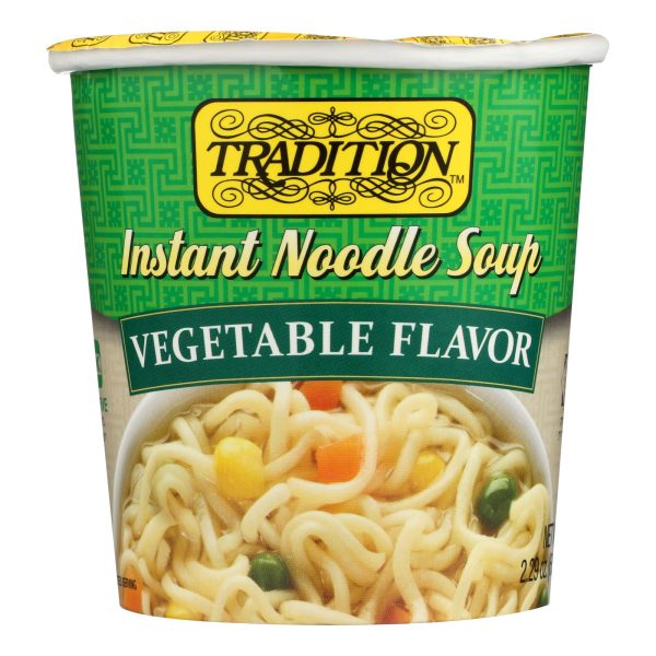 Tradition Instant Noodle Soup - Vegetable Flavor - Case of 12 - 2.29 oz. - Image 3