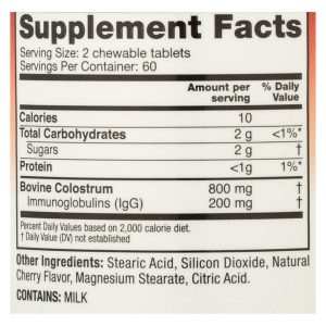 Symbiotics Colostrum Plus Wild Cherry - 1 g - 120 Chewables