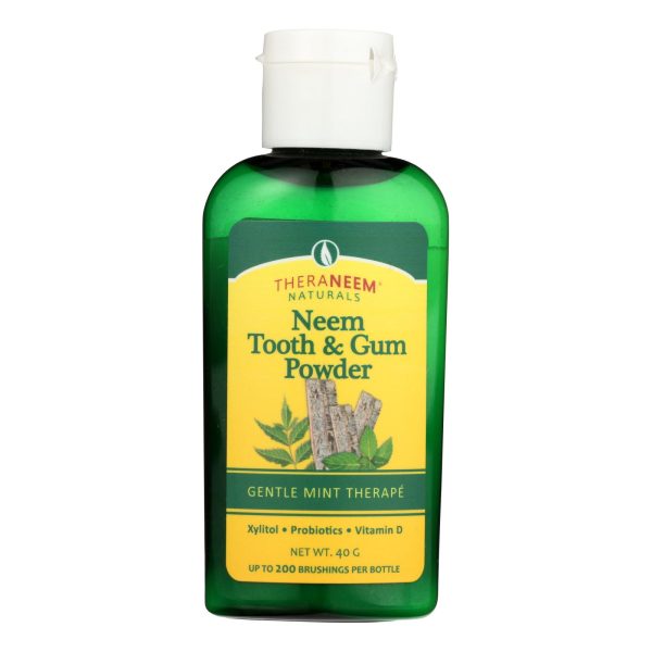 Theraneem Naturals Gentle Mint Therape Neem Tooth & Gum Powder  - 1 Each - 40 GRM - Image 2