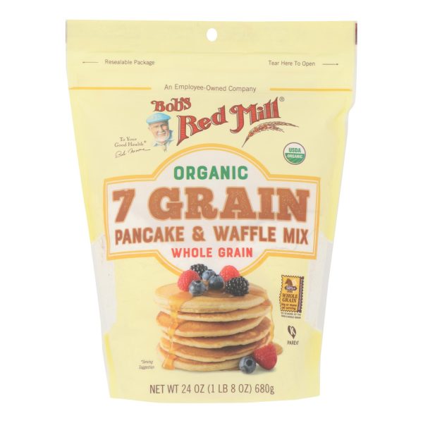 Bob's Red Mill - Pancake/waffle 7 Green - Case of 4 - 24 OZ - Image 3