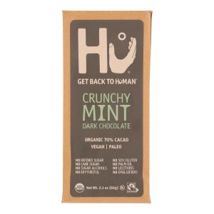 Hu - Dark Chocolate Bar Crunchy Mint - Case of 12-2.1 OZ
