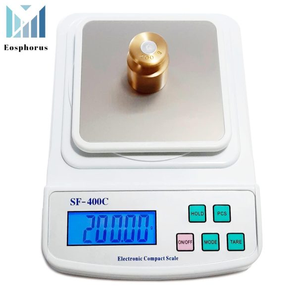Digital Analytical LCD Scale 600g x 0.01g for Science Lab School Laboratory   Food Kitchen Scale Accurate Weighing Gram and Ounce   USB Charger and AC DC Adapter Included - Image 2