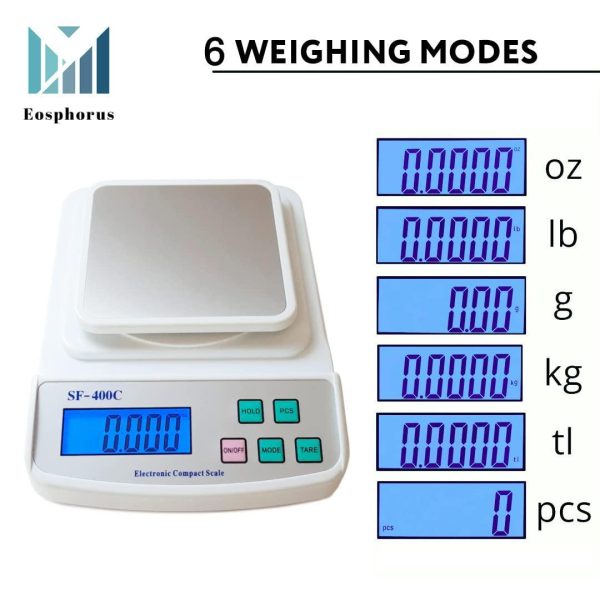 Digital Analytical LCD Scale 600g x 0.01g for Science Lab School Laboratory   Food Kitchen Scale Accurate Weighing Gram and Ounce   USB Charger and AC DC Adapter Included - Image 4
