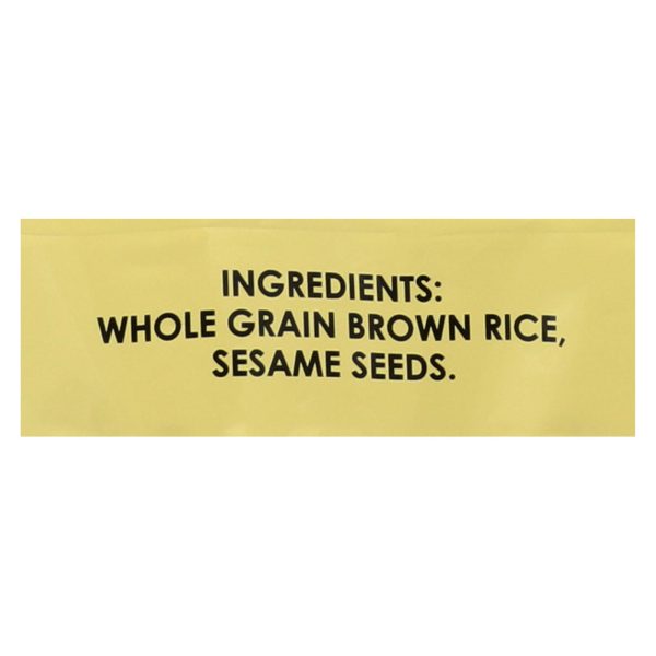 Edward and Sons Brown Rice Snaps - Unsalted Sesame - Case of 12 - 3.5 oz. - Image 3