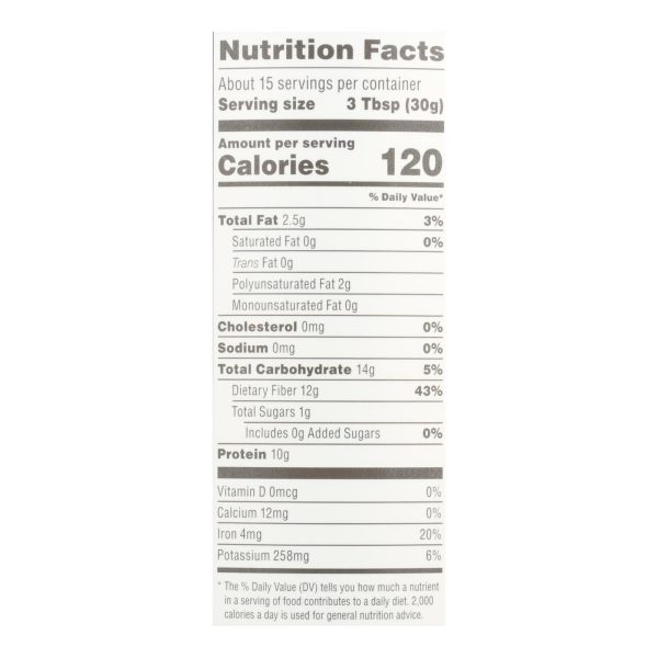 Nutiva Organic Hemp Protein Hi-Fiber - 16 oz