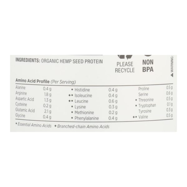 Nutiva Organic Hemp Protein Hi-Fiber - 16 oz - Image 2