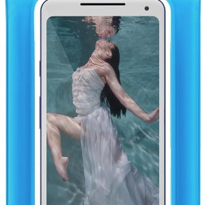Waterproof Phone Case for iPhone 15 14 13 12 Pro Max XS Samsung PVC (Sky Blue)