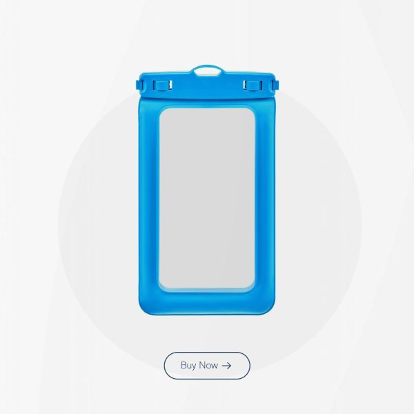 Waterproof Phone Case for iPhone 15 14 13 12 Pro Max XS Samsung PVC (Sky Blue) - Image 3