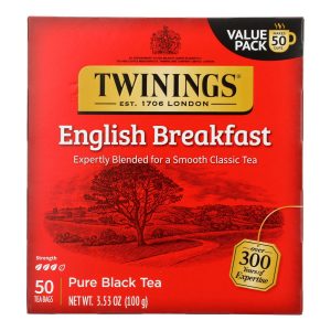 Twinings Tea Breakfast Tea - English - Case of 6 - 50 Bags