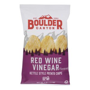 Boulder Canyon - Kettle Chips - Red Wine Vinegar - Case of 12 - 5 oz.