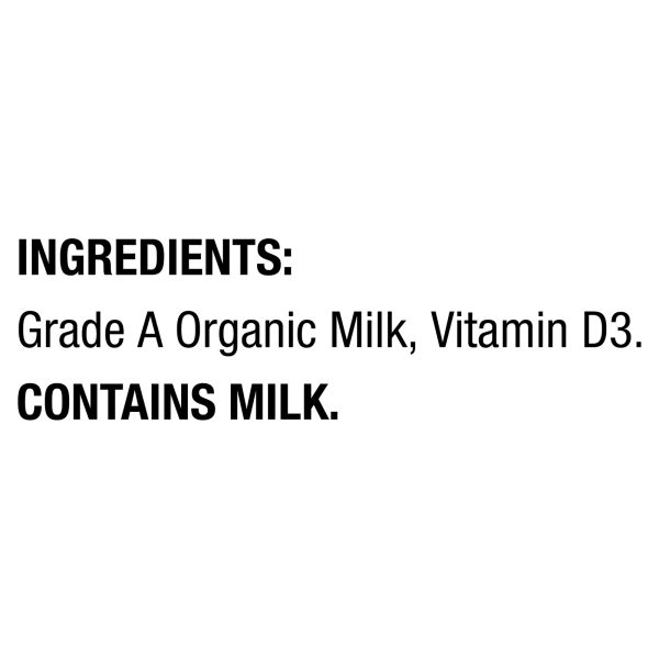 Horizon Organic Dairy - Milk Asptc Plain Whole - 1 Each - 12/8 FZ - Image 2