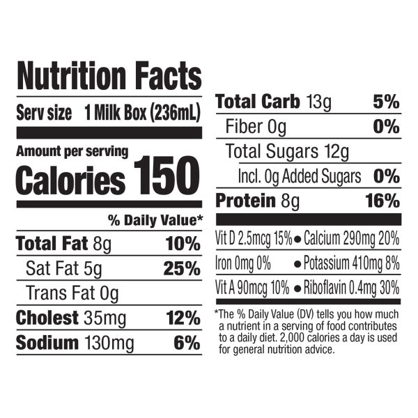 Horizon Organic Dairy - Milk Asptc Plain Whole - 1 Each - 12/8 FZ - Image 3