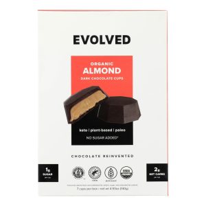 Evolved - Keto Cups Almond 7pk - Case of 6-4.93 OZ