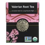 Buddha Teas - Organic Tea - Valerian Root - Case of 6 - 18 Count