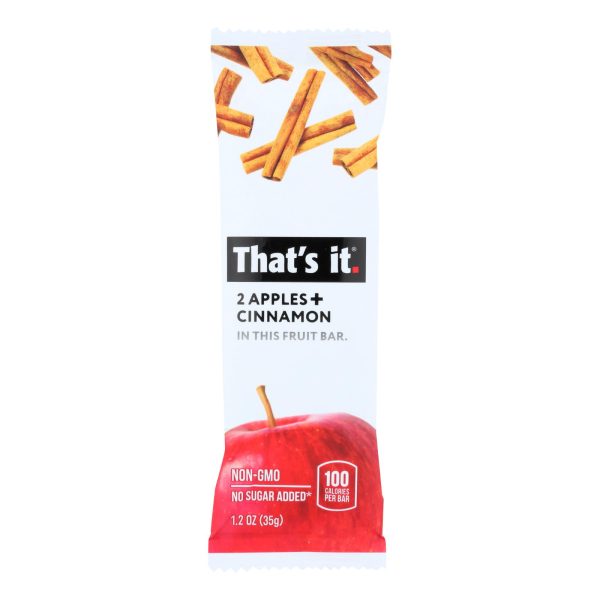 That's It Fruit Bar Zesty - Apple Cinnamon - Case of 12 - 1.2 oz. - Image 3