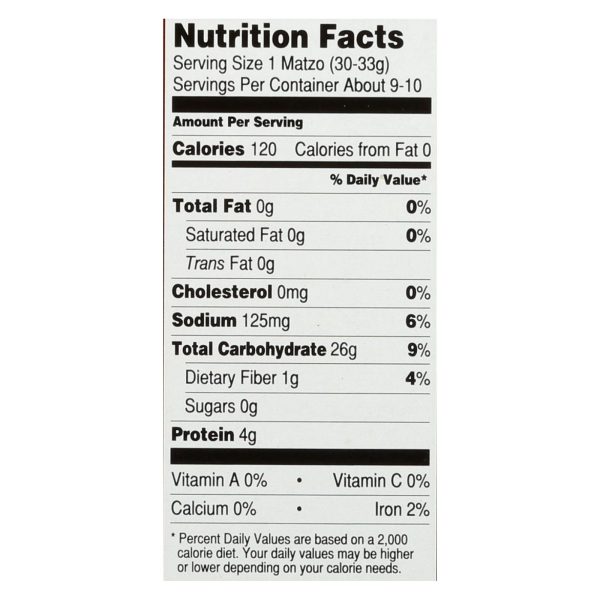 Yehuda Matzo Thins - Salted - Case of 12 - 10.5 oz