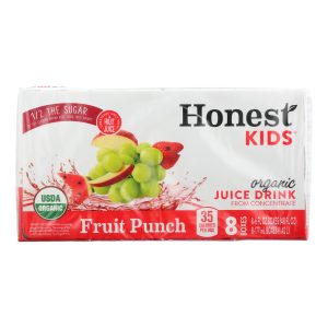 Honest Kids - Juice Drink Fruit Pnch - Case of 5 - 8/6 OZ