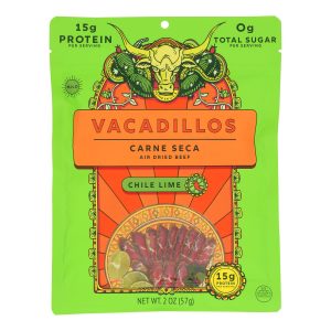 Vacadillos - Carne Seca Chile Lime - Case of 8-2 OZ