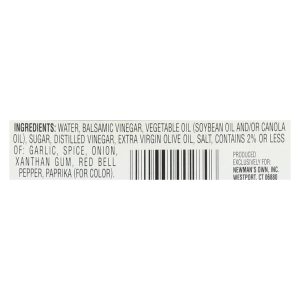 Newman's Own Lighten Up Balsamic Vinaigrette Salad Dressing - Case of 6 - 16 Fl oz.