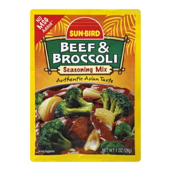 Sunbird Seasoning Mix - Beef and Broccoli - Case of 24 - 1 oz. - Image 3
