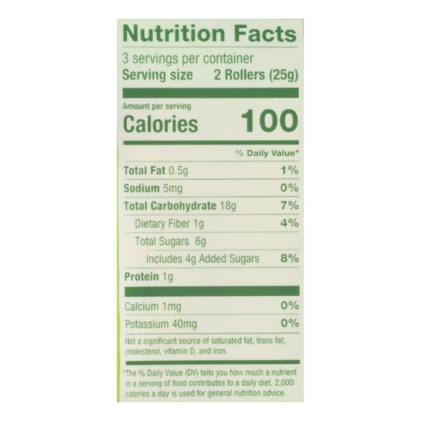 Crunchy Rollers - Roll Brown Rice - Case of 8 - 2.6 OZ - Image 3