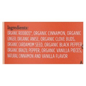 Paromi Tea - Tea Rooibos Cinnamon Chai Caffeine Free - Case of 6 - 15 BAG