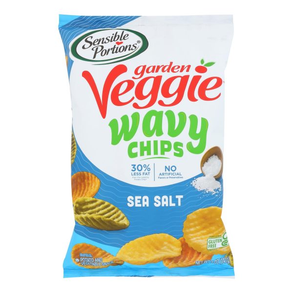 Sensible Portions - Veggie Chips - Sea Salt - Case of 12 - 5 oz. - Image 2