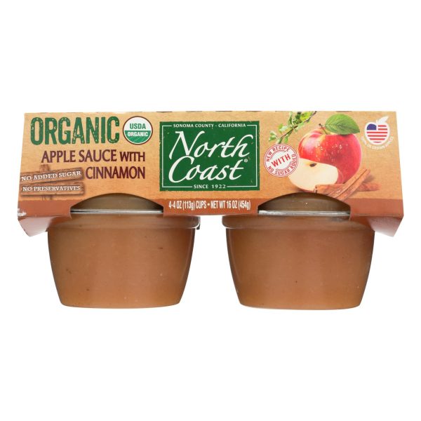 North Coast Organic Apple Sauce - Case of 12 - 4/4 OZ - Image 3