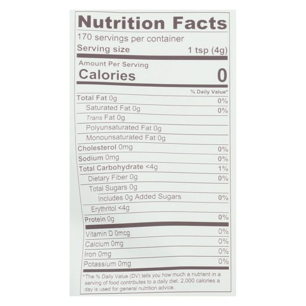 Zsweet Zero Calorie Natural Sweetener - Case of 6 - 1.5 lb.