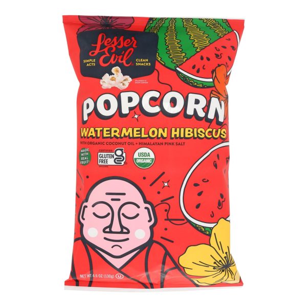 Lesser Evil - Popcorn Wtrmln Hibiscus - Case of 12-4.6 OZ - Image 3