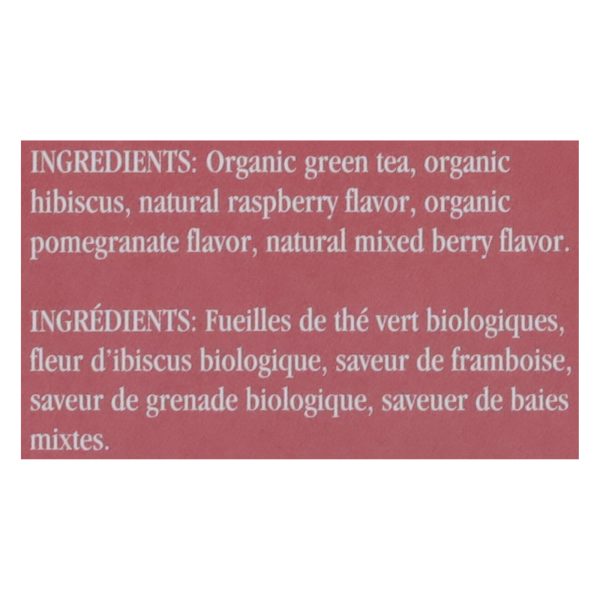 Uncle Lee's Imperial Organic Pomegranate Green Tea with Mixed Berries - 18 Tea Bags - Image 2