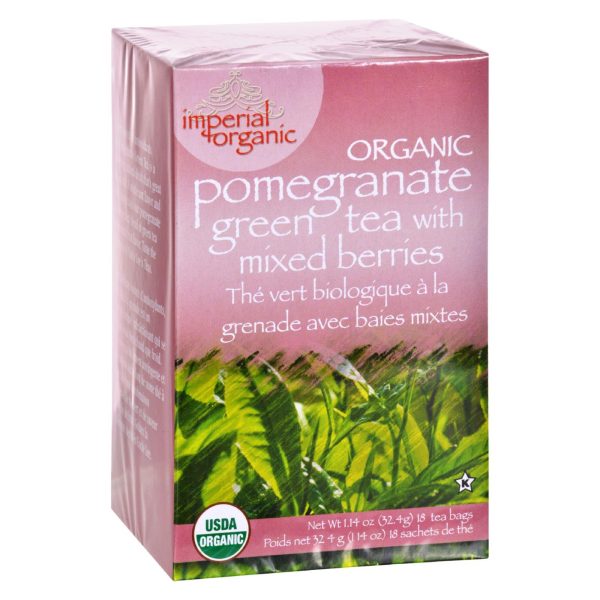 Uncle Lee's Imperial Organic Pomegranate Green Tea with Mixed Berries - 18 Tea Bags - Image 3